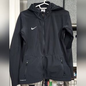 Nike Sphere Hybrid Therma-Fit Women's Jacket with Packable Hood, Black, Med. EUC